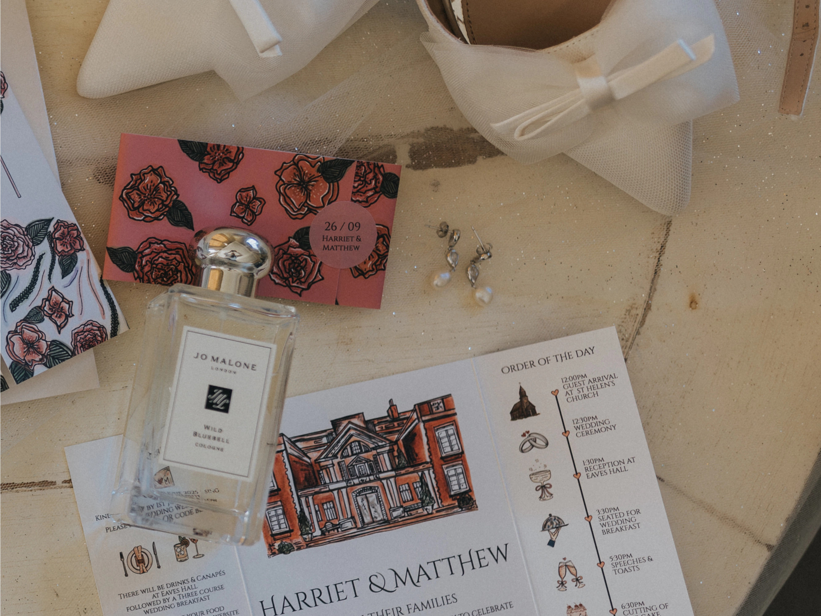 Detail from our wedding stationery suite